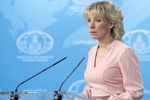 η εκπρόσωπος του Ρωσικού Υπουργείου Εξωτερικών, Μαρία Ζαχάροβα