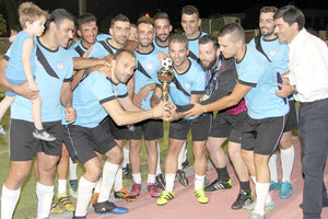 Η ομάδα των διαιτητών που κατέκτησε το Εργασιακό πρωτάθλημα ποδοσφαίρου