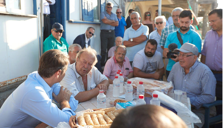  κατά την περιοδεία στην ανατολική Κρήτη ο πρόεδρος της Νέας Δημοκρατίας, κ. Κυριάκος Μητσοτάκης