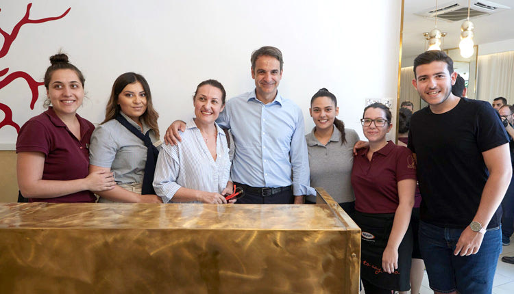  κατά την περιοδεία στην ανατολική Κρήτη ο πρόεδρος της Νέας Δημοκρατίας, κ. Κυριάκος Μητσοτάκης