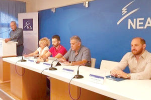 ο πρόεδρος της ΝΟΔΕ Καρκανάκης