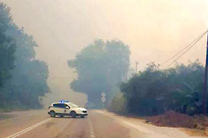 Φωτiα στην περιοχή του Αποκόρωνα