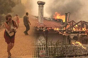 οι πυρκαγιές της Αττικής