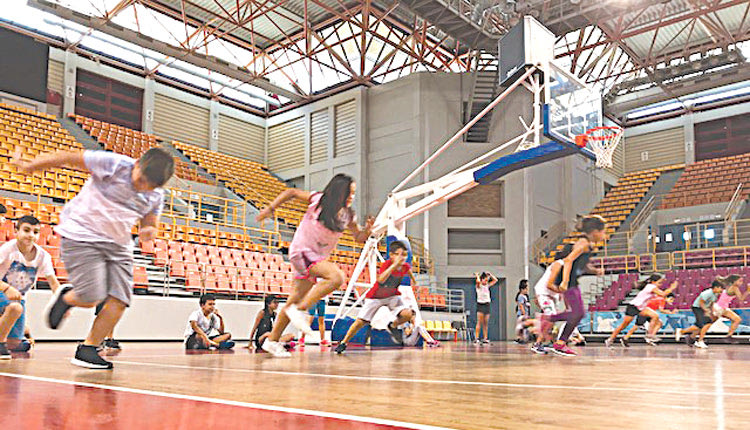 camp του Δήμου στο κλειστό γυμναστήριο στα Δύο Αοράκια