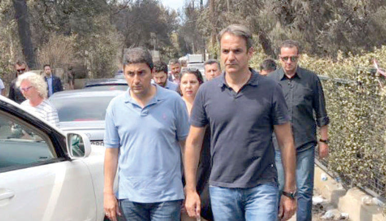 ο Κυριάκος Μητσοτάκης -πηγε και στο Μάτι με τον Αυγενάκη- 