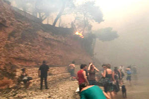 από τη φονική πυρκαγιά στο Μάτ