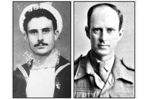 Ο Φωκίωνας Παπαδάκης από το χωριό Καρδουλιανώ και ο Βρετανός αξιωματικός Σύνδεσμος Άλεξ Ρέντελ ή Αλέξης