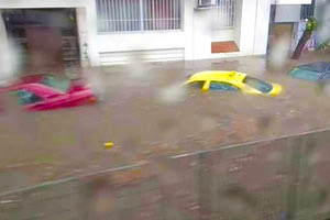 Ισχυρή καταιγίδα στο νομό Αττικής.