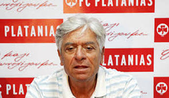  ο τεχνικός διευθυντής του Πλατανιά, Βασίλης Αμανατίδης.