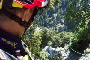 Ο θάνατος παραμόνευε για 57χρονο στο φαράγγι