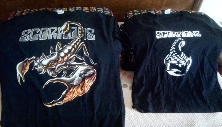 Μπλουζάκια από την συναυλία των Scorpions στο Καλλιμάρμαρο