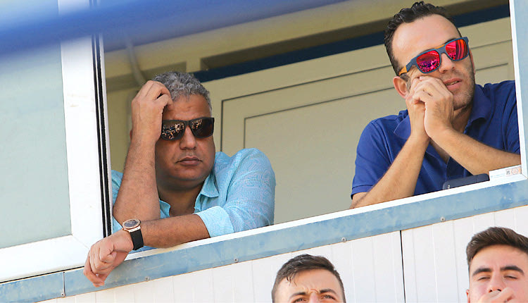  Ο κ. Σάμι με τον κ. Σεβαστάκη στο γήπεδο του Εργοτέλη