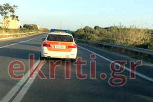 δημοσίευση φωτογραφιών (από το e-kriti.gr) που δείχνουν υποτίθεται να κινείται στους δρόμους του Ηρακλείου ένα γερμανικό περιπολικό!