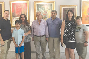 Ο πρόεδρος του Παγκοσμίου Συμβουλίου Κρητών Μανώλης Κουγιουμτζής επισκέφτηκε τη Δημοτική Πινακοθήκη Μαλεβιζίου.