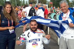 Χάρηκε ιδιαίτερα το αργυρό μετάλλιο στο Βερολίνο ο Μανώλης Στεφανουδάκης