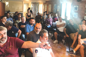 Εκπρόσωποι σωματείων ΕΚΑΣΚ στη χθεσινή κλήρωση των πρωταθλημάτων