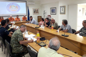 Από τη συνεδρίαση του Συντονιστικού Τοπικού Οργάνου Πολιτικής Προστασίας Δήμου Βιάννου. 