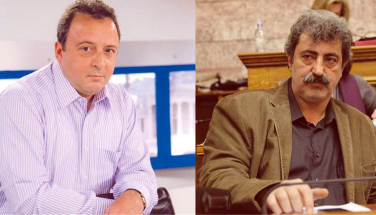 ο Πολάκης και ο δημοσιογράφος Δ. Καμπουράκης