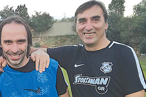 Πουρσανίδης, Γιάννης Σαμαράς, που διακρίνονται στη φωτό και Γιώργος Σαμαράς βρίσκονται στο Ηράκλειο καταθέτοντας πρόταση για τον ΟΦΗ