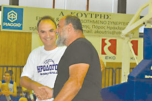 Ο Γκοργκόλης με τον πρόεδρο του Ηροδότου