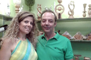 Ο Στέλιος Καρτσωνάκης με την γυναίκα του Σοφία Μητροπούλου