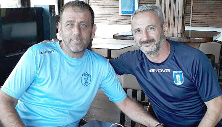 Ο Μανώλης Παπαματθαιάκης τα είπε σε πολύ καλό κλίμα με τον Σπύρο Μπαξεβάνο 