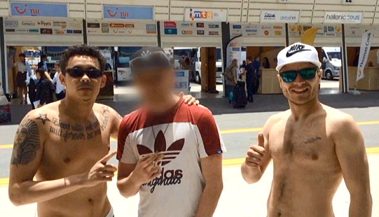 Ο 26χρονος Daley Thompson από το Κάρντιφ στην αρχή των διακοπών τους