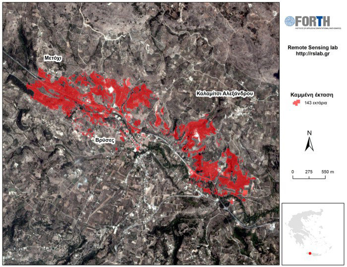 Το ΙΤΕ αποτύπωσε την καταστροφή στον Aποκόρωνα
