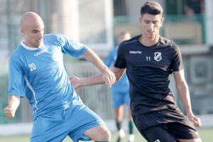 Κ-20 του ΟΦΗ: Ο Κερμενίδης (αριστερά) στο χθεσινό ματς