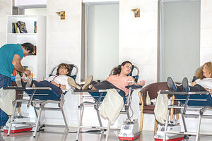 Αιμοδοσία από το προσωπικό του Fodele Beach