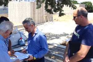 Από την επίσκεψη του δημάρχου στο υπό διαμόρφωση πάρκο Αλικαρνασσού