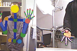 ΙΤΕ: 3D παρακολούθηση ανθρώπινου σώματος και 3D παρακολούθηση της κίνησης του χεριού