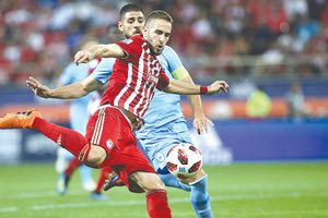 Φάση από το παιχνίδι Ολυμπιακός-ΠΑΣ Γιάννινα