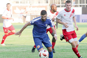 Ο Αραβίδης στο φιλικό με τον Πλατανιά