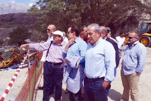 Ο κ. Δέδες χθες ξεναγήθηκε στα έργα της Μεσσαράς