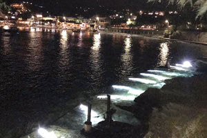 υποβρύχιο δίκτυο φωτισμού του κόλπου της Αγίας Πελαγίας