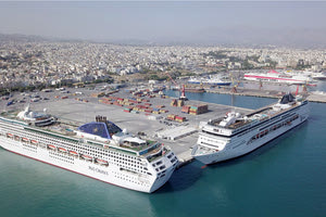 Λιμάνι Ηρακλείου απο ψηλά