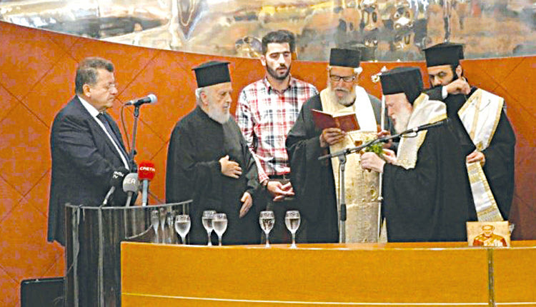 Τα εγκαίνια της γραμμής Σούδα-Πειραιάς με το πλοίο «Mykonos Palace» τέλεσε ο αρχιεπίσκοπος Κρήτης κ.κ. Ειρηναίος 