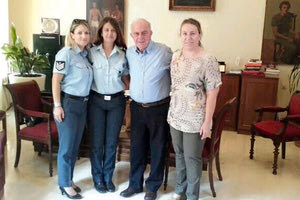 Από τη συνάντηση με τον δήμαρχο, Β. Λαμπρινό