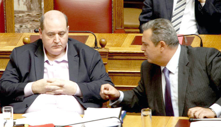 ο Νίκος Φίλης με τον Καμμένο