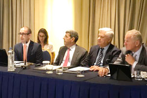 συνέντευξη Τύπου που διοργάνωσαν χθες η Questex Hospitality Group και ο Οργανισμός Enterprise Greece προκειμένου να ανακοινώσουν τη στρατηγική τους συνεργασία σχετικά με την προώθηση του επικείμενου The Mediterranean Resort & Hotel Real Estate Forum (MR&H), το οποίο θα διεξαχθεί στην Αθήνα μεταξύ 17 και 19 Οκτωβρίου 2018.