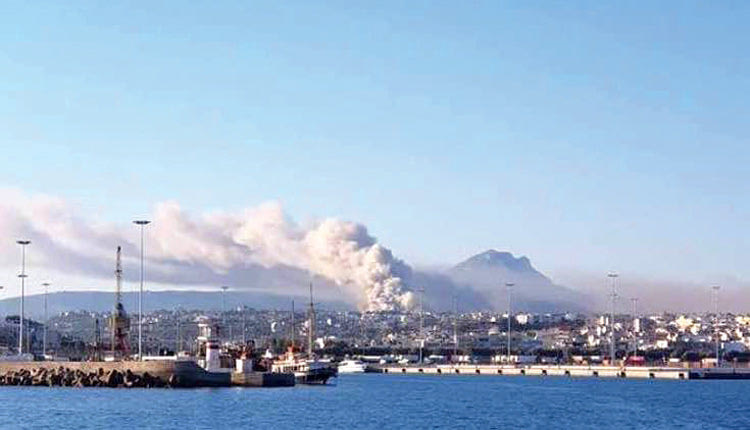 H Kαταστροφική πυρκαγιά στις εγκαταστάσεις του Πανεπιστημίου Κρήτης