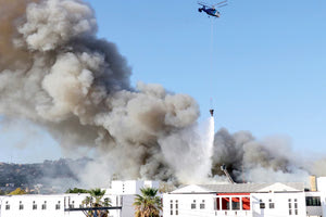 H Kαταστροφική πυρκαγιά στις εγκαταστάσεις του Πανεπιστημίου Κρήτης: Τα ελικόπτερα έσωσαν την κατάσταση