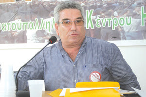 Ο πρόεδρος του Συλλόγου Οικιστών, Μιχάλης Βλαχάκης