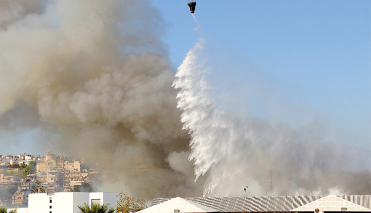 H Kαταστροφική πυρκαγιά στις εγκαταστάσεις του Πανεπιστημίου Κρήτης