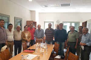 αντιπροσωπεία της “Ηράκλειας Πρωτοβουλίας”, επισκέφθηκε πρόσφατα το εργοτάξιο για την πορεία υλοποίησης του Πολιτιστικού Συνεδριακού Κέντρου Ηρακλείου