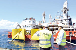 έργο εγκατάστασης ενός εκ των δύο υποβρύχιων καλωδίων για τη σύνδεση της Κρήτης με το εθνικό δίκτυο μεταφοράς ενέργειας στην Πελοπόννησο