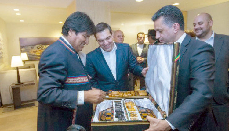 ο Αλέξης Τσίπρας συναντήθηκε και με τον πρόεδρο της Βολιβίας Έβο Μοράλες