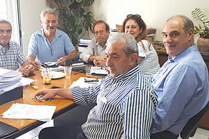 Από τη συνάντηση στα γραφεία του Οργανισμού Ανάπτυξης Κρήτης