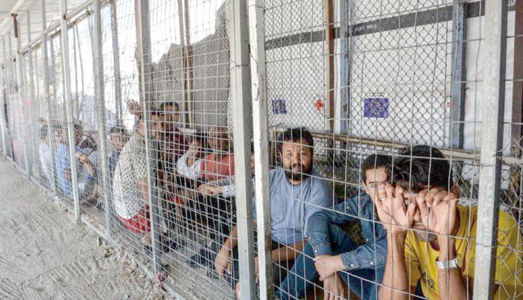 Η κατάσταση που επικρατεί στη Μόρια.